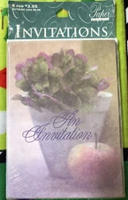 5 Paper Images Floral AN INVITATION 8 Per Pack of Invites Perfect for Any Event