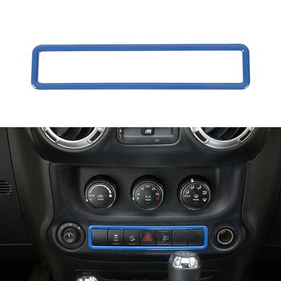 Car Inner Air Vents Button Trim+Emergency light Switch-Yellow fits Jeep Wrangler