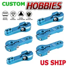 6 Pack Blue Aluminum 25T Steering Servo Motor Horn Arm for Futaba Savox