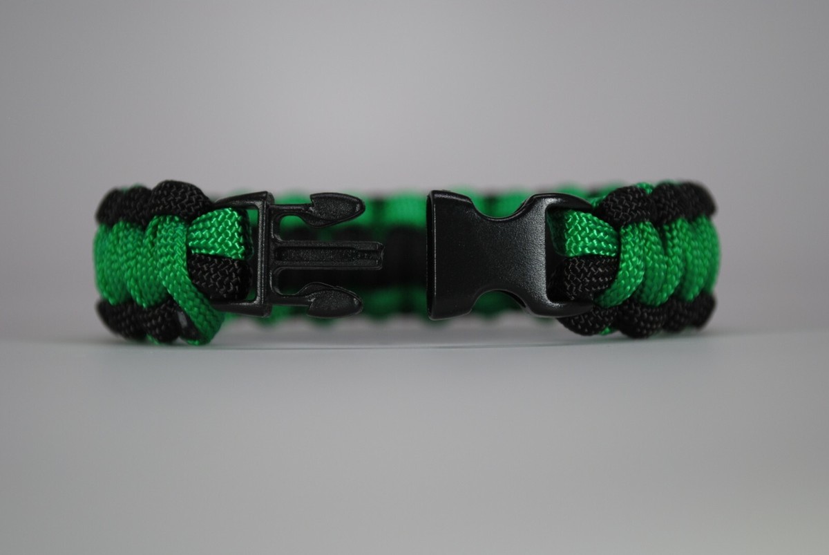 550 Paracord Survival Bracelet Cobra Kelly Green/Plumb Crazy Made in the USA 550 Paracord Survival Bracelet Cobra Kelly Green/Plumb Crazy Made in the USA