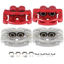 Front and Rear Brake Calipers Pairs For Cadillac Escalade GMC Sierra 1500 HD