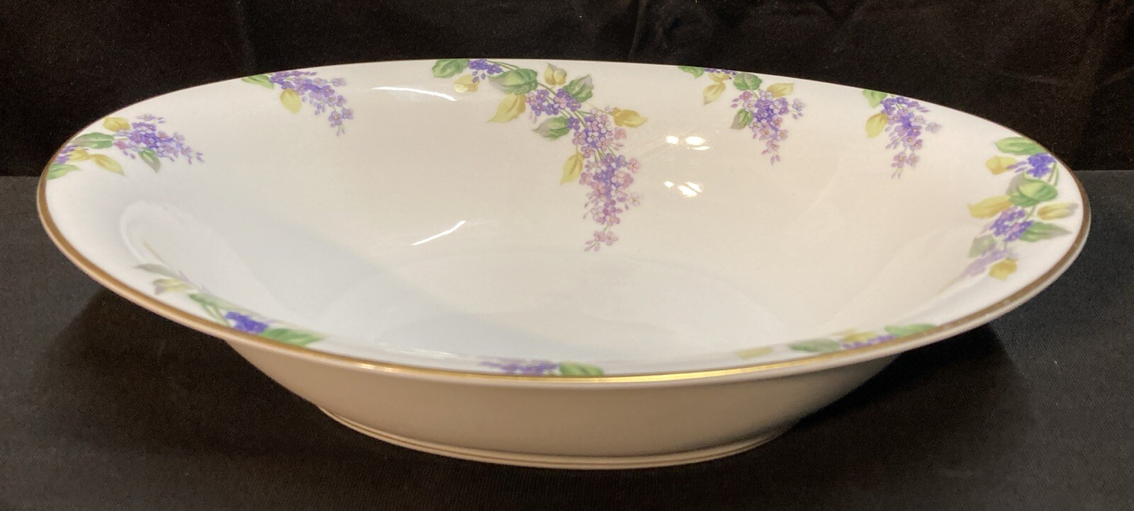 Noritake China Floral Oval Serving Bowl 10.5” x 7.25”