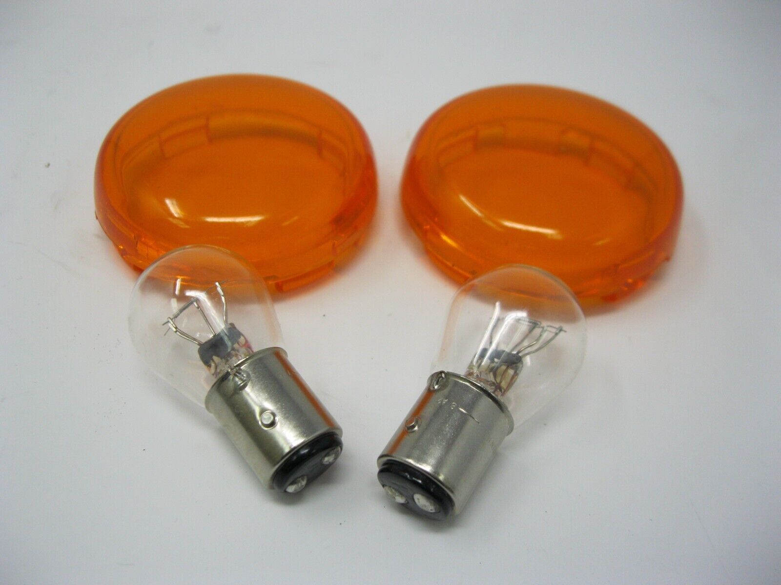 Harley Davidson OEM Bullet Amber Turn Signal Lens's Pack of Two 68973