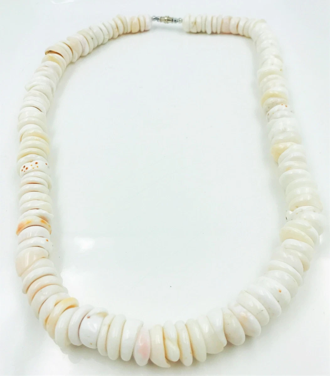 Long puka shell sales necklace