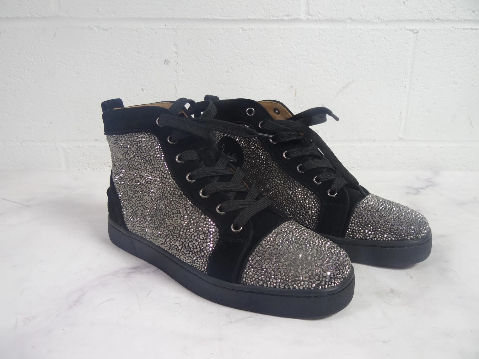 Christian Louboutin — NIB Christian Louboutin Louis Strass High Top Sneakers 41