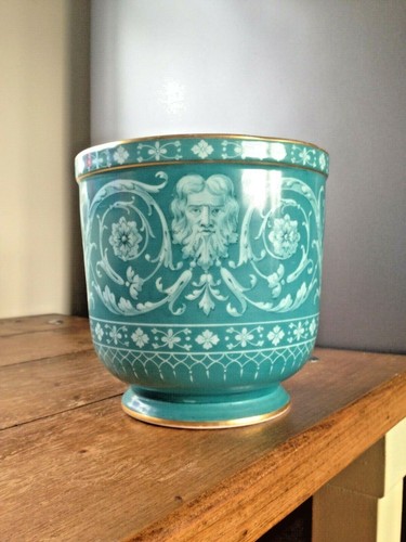 GORGEOUS ANTIQUE MINTON ? PORCELAIN NEOCLASSICAL PLANT POT PLANTER JARDINIERE - 第 2/10 張圖片
