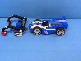LEGO Power Racers #8163 - Blue Sprinter - Near Complete - See Description