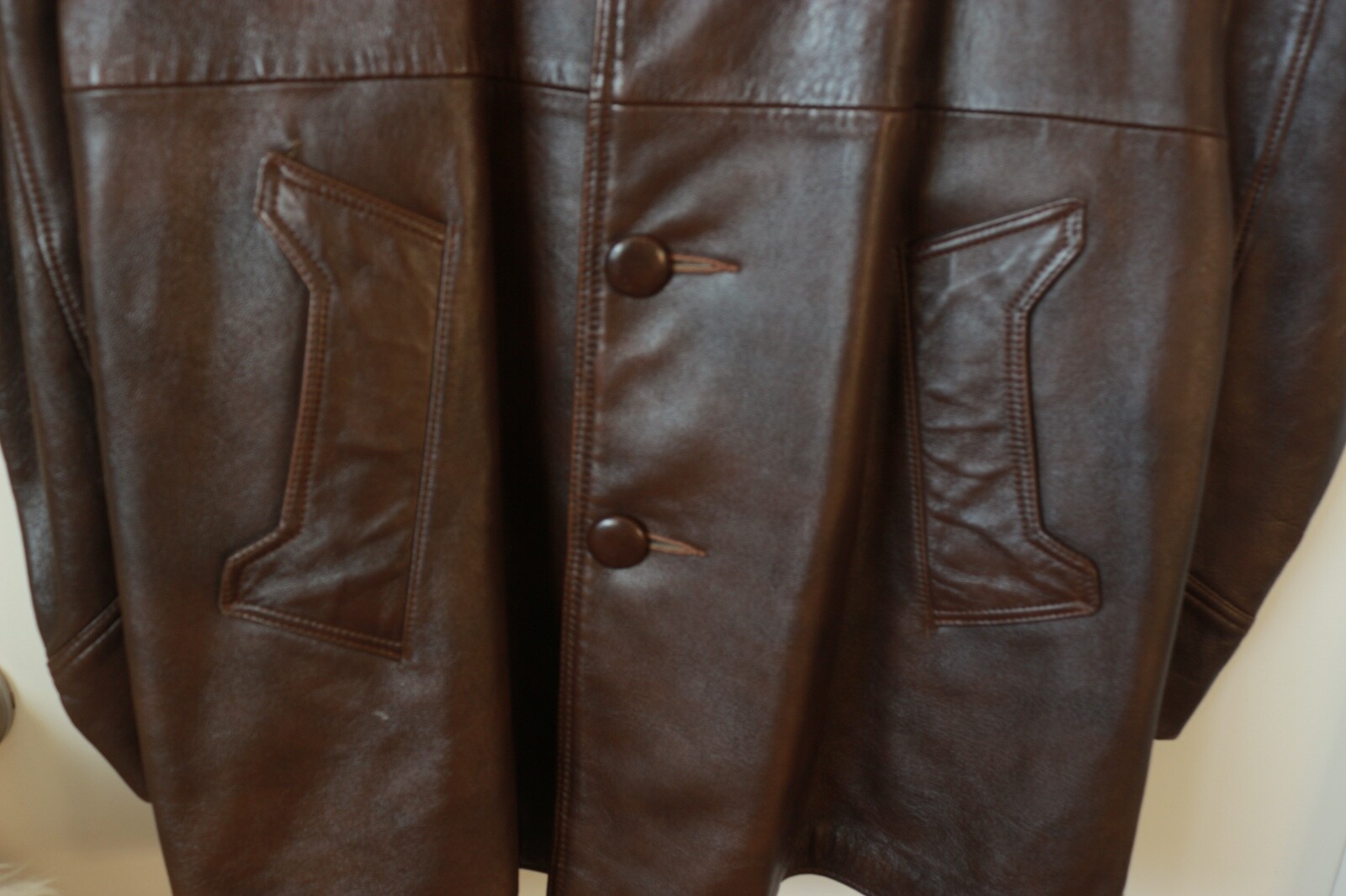 Vintage Leather Jacket Made in Canada Men's Gem