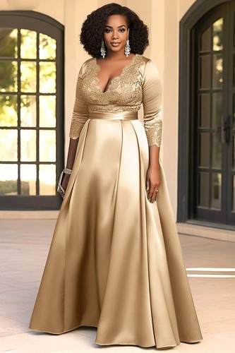 Brautkleid Hochzeitskleid V-Ausschnitt A-Linie Spitze Aufkleber 36 38 40 42 44 - Bild 2 von 15