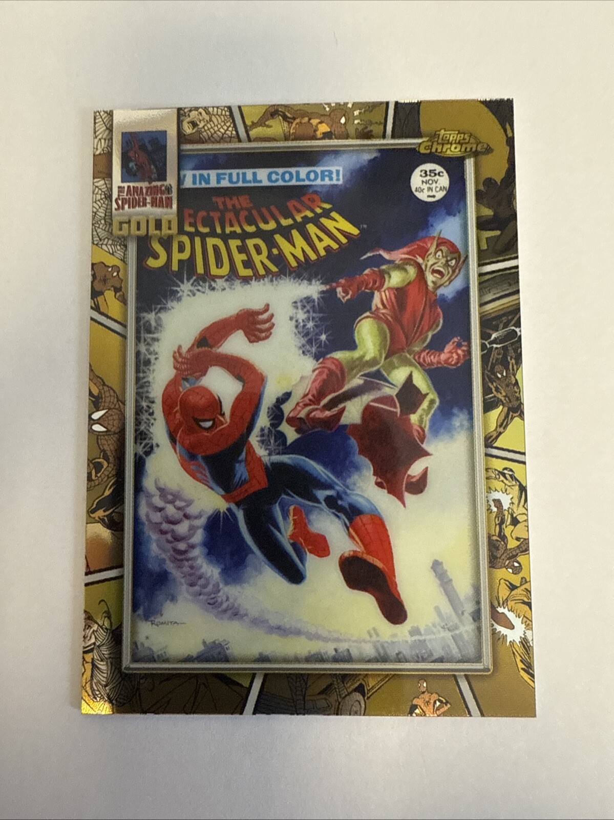 2024 Topps Chrome Marvel Spider-Man Gold The Spectacular Spider-Man sg-2