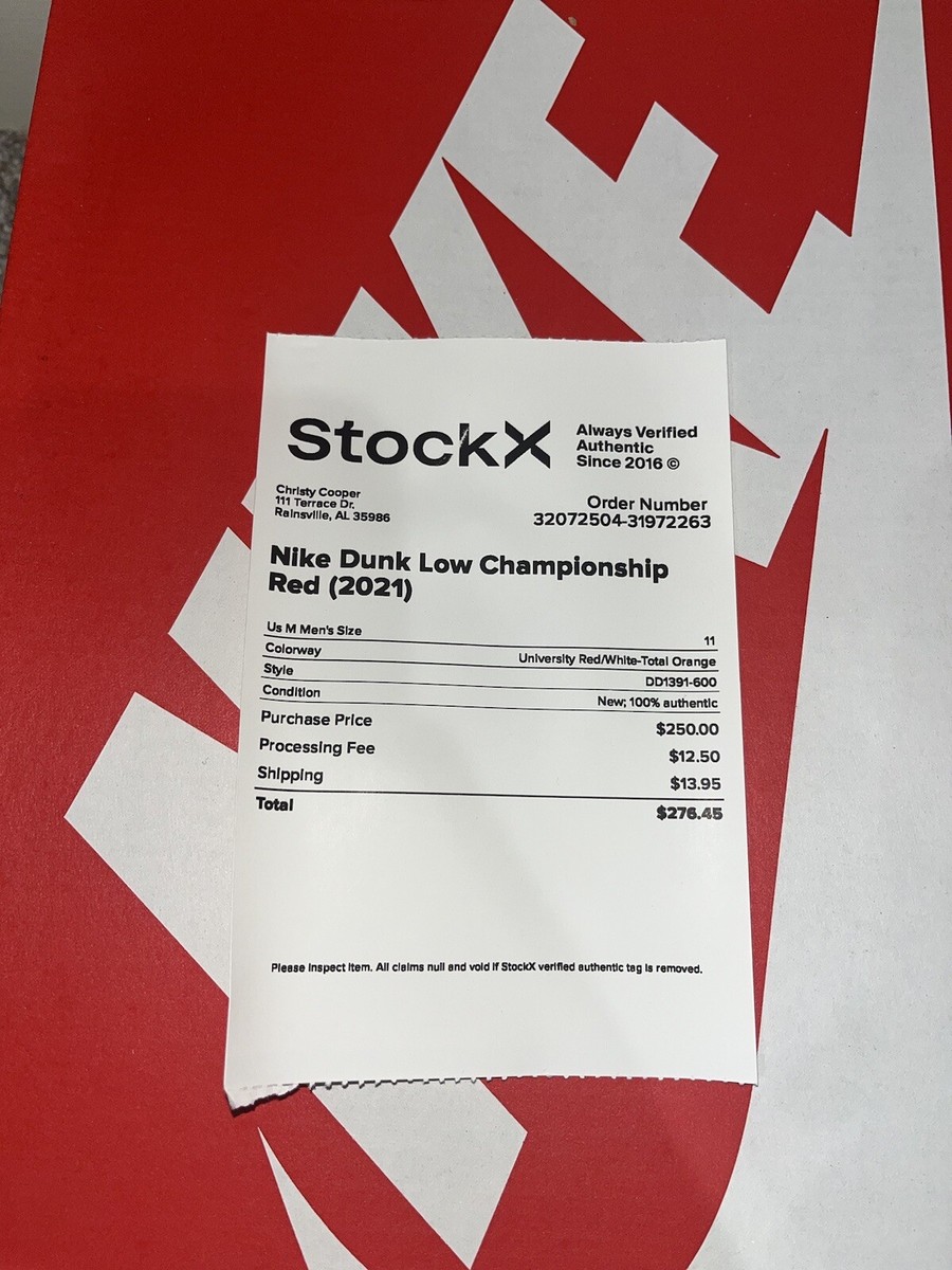 championship red stockx