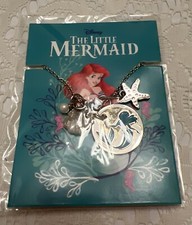 Disney  s The Little Mermaid Silver Tone Charm Necklace Disney Drop Box Exclusive