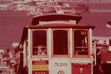 Vintage 35mm Pana-Vue Slides 5X San Francisco Cable Car Lombard China Gate #1358