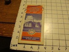 Vintage 1939 Map: ESSO STANDARD OIL CO OF NEW JERSEY; Map of VA, WV, MD, & DE