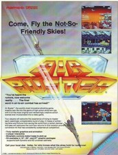 Air Buster Arcade FLYER Original 1990 Video Game Artwork Kaneko Vintage Retro image