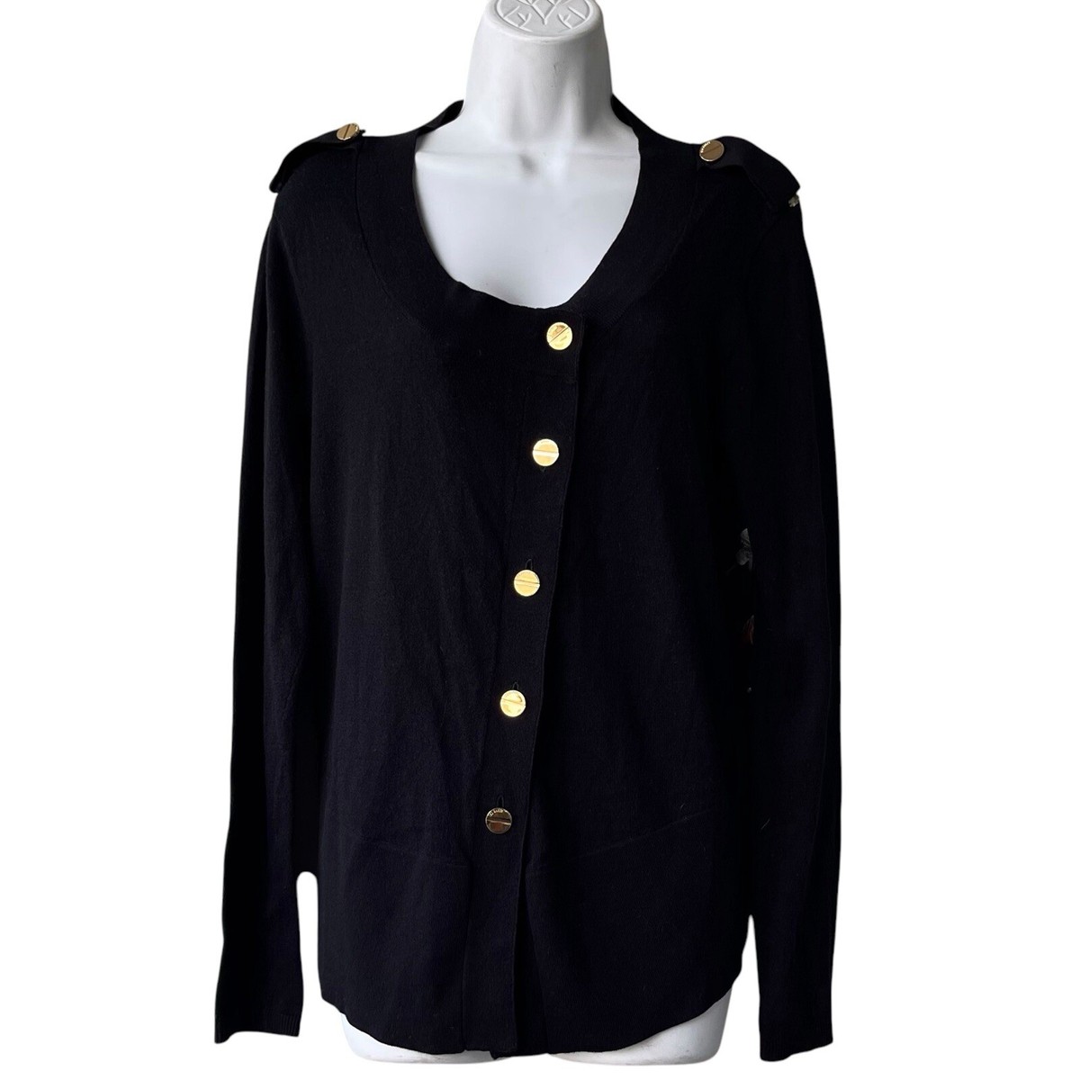 TED BAKER London Cashmere Blend Cardigan Knit Black Birds Floral