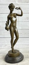Art Deco Nude Ballerina Da Franceschi Bronzo Scultura Casa Decorazione Statuina
