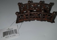 Small Oil Rust Bridge Ornaments 115037 4 Inches Long Qty 4