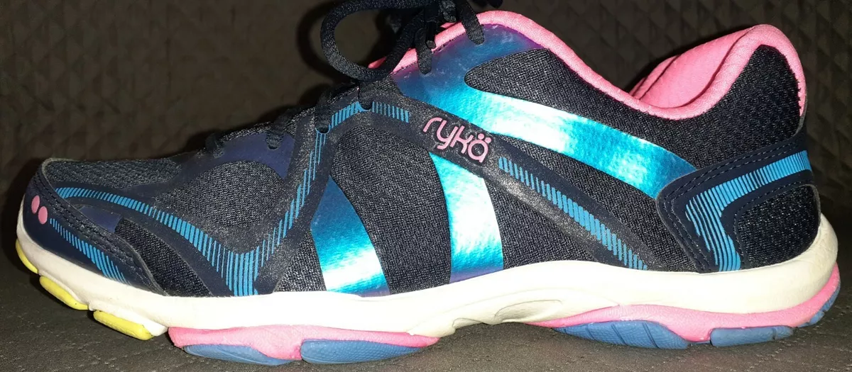 Ryka Influence Womens Pink Blue Sneakers Size US 8.5 UK 5.5 EUR 38.5