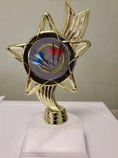 Lawn Darts Jarts trophy award, with engraving, about 7" tall, your engraving