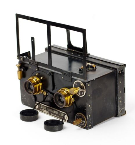 Lucien Leroy Stereo Panoramic 6x13 Camera with E.Krauss Zeiss Protar 9/82mm - Picture 4 of 11