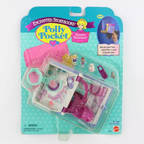 POLLY POCKET 1995 Enchanted Storybooks Sparkle Snowland NEW & SEALED *