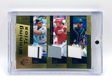 2007 SPx Miguel Cabrera Ryan Zimmerman B.J. Upton Winning Trios Gold Jersey /75