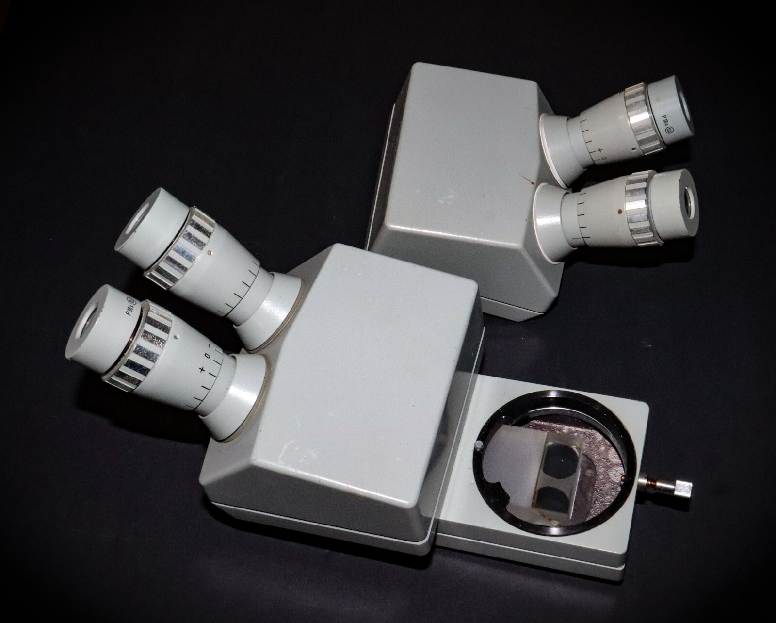 ausJena Microscope Dual Viewing Attachment, Binocular Body P  16X Eyepieces