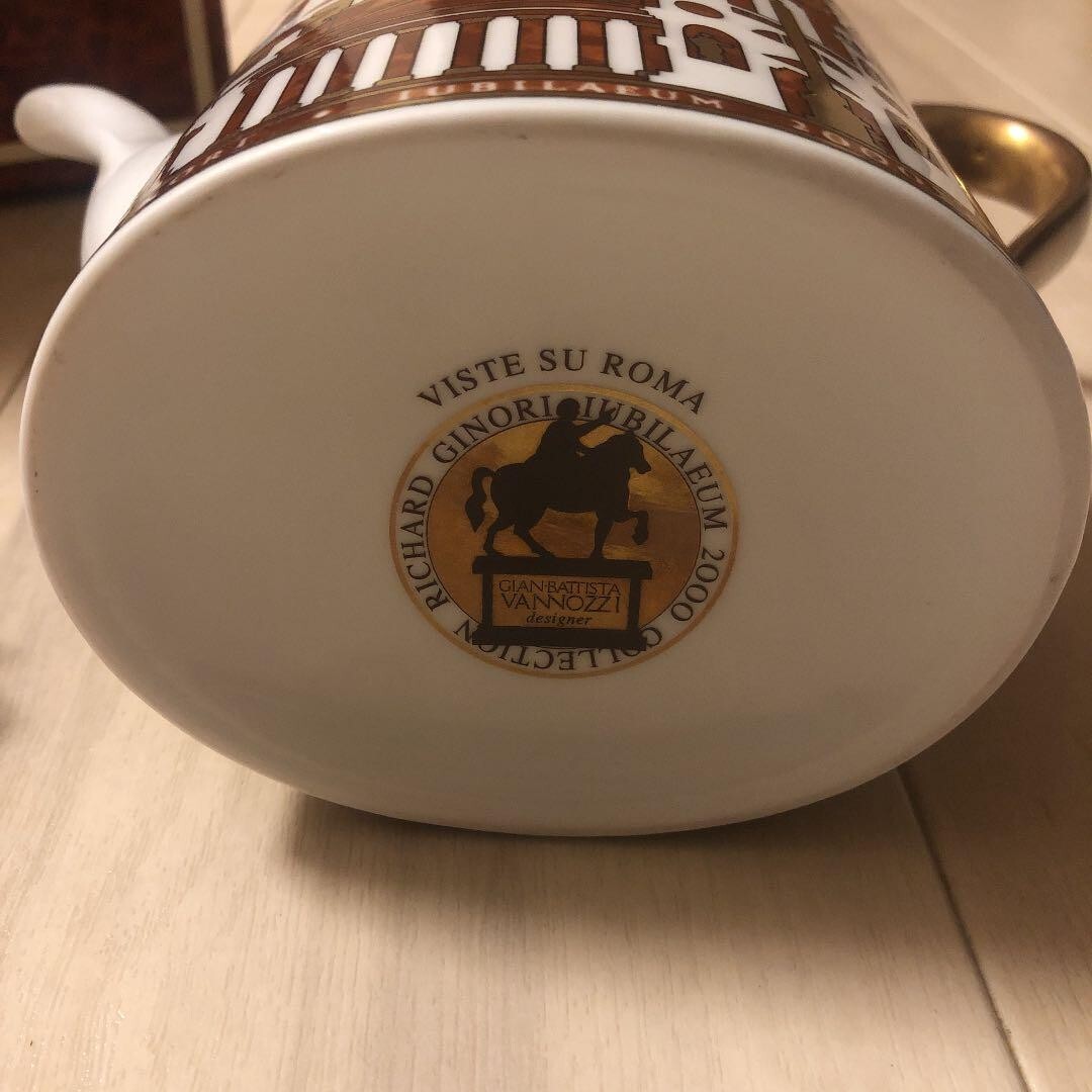 リチャードジノリ 2000 ミレニアム ポット レア ローマ リチャードジノリ 2000 ミレニアム ポット レア ローマ