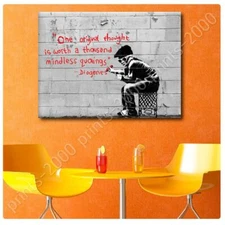 Original Thought Worth A Thousand Quotings by Banksy | Poster or Wall Sticker