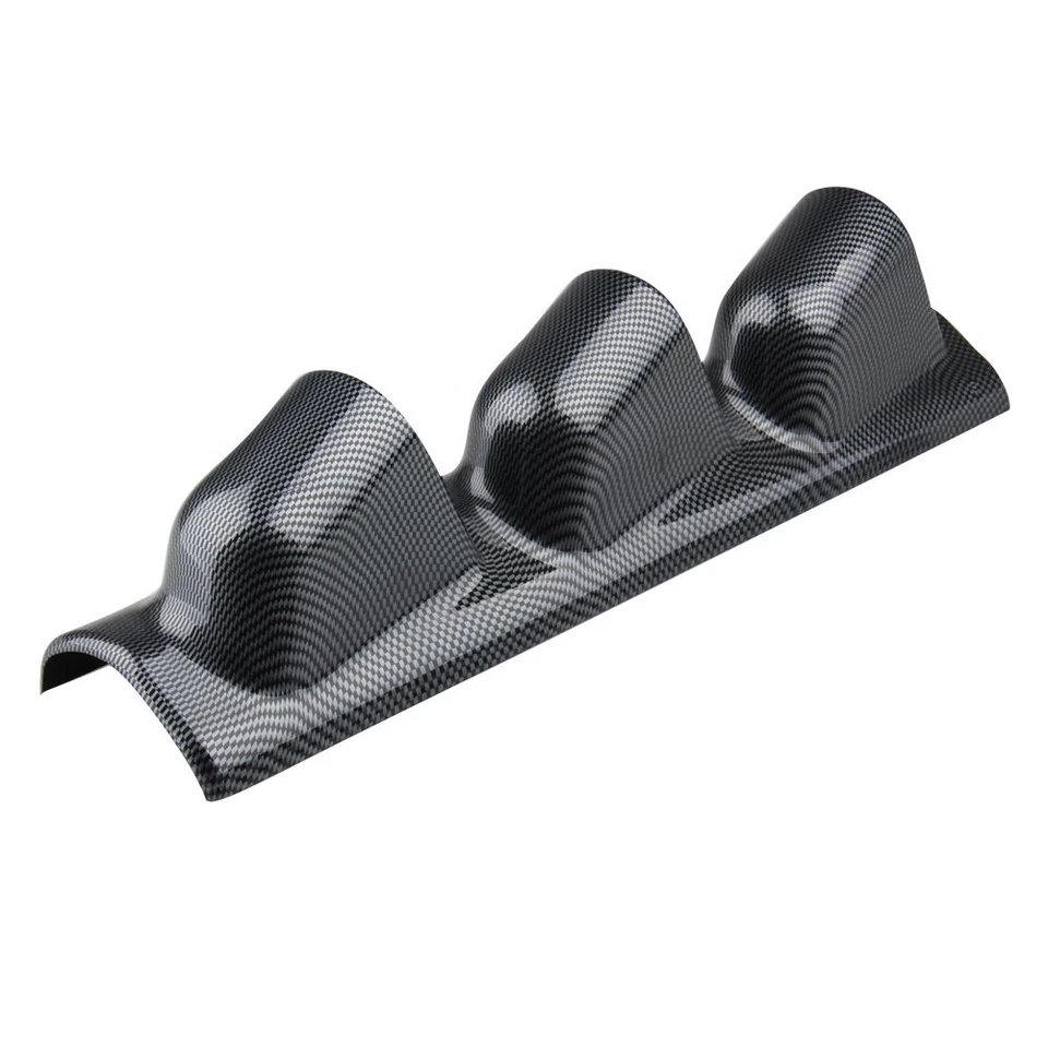 Negro 52mm Auto A Pillar Pod 3 Triple Calibre Soporte Montaje Pod Flexible Universal Foto 4 de 4