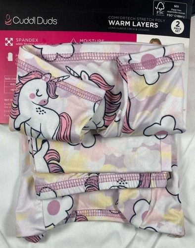 NWT Toddler Girls Cuddl Duds Thermal Warm Layers 2-Piece Set fabrics & prints - 第 43/43 張圖片