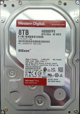 WD 8TB WD Red Plus NAS Internal Hard Drive HDD - 5640 RPM SATA 6