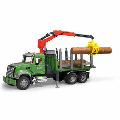 Bruder Forstwirtschaft MACK Granite Holztransport-LKW mit Ladekran Spielzeug