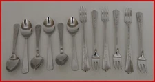 Mini Tasting Stainless Small Forks & Spoons Appetizer Hors d'oeuvre FREE SHIP