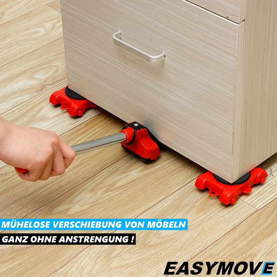 EASYMOVE Möbelheber Transportroller Möbelroller Set zum Verschieben von Möbeln - Bild 2 von 4