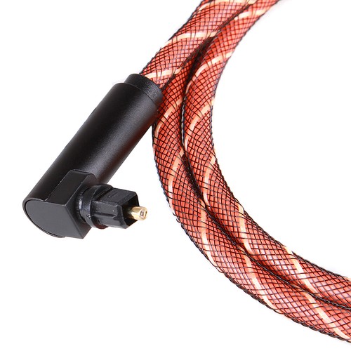90ºOptical Cable Right Angle Digital Sound SPDIF Fiber Optical Audio 1/1.5/2/3/5 - Picture 2 of 4