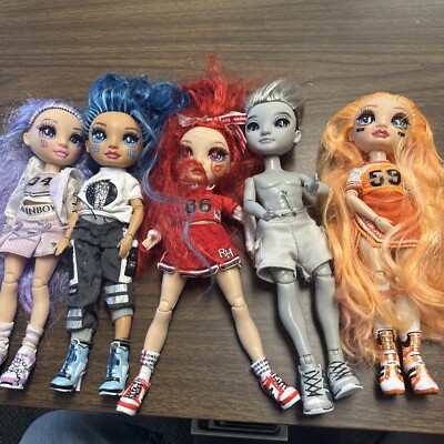 MGA Shadow Rainbow High Doll Lot (5) Fashion  Accessories (Clothes) Dolls Bundle