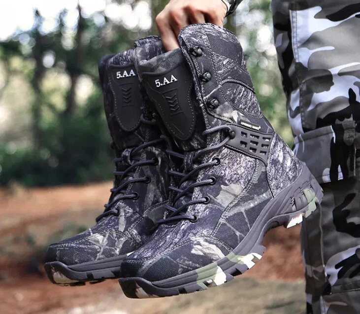 Camo combat shop boots