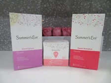 Summer's Eve Douche, Island Splash, Sweet Romance, Sheer Floral Cleansing Cloths