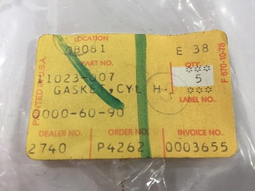 Junta de culata NOS KAWASAKI 11023-007 KZ 400 1974-78 OEM - Imagen 5 de 5
