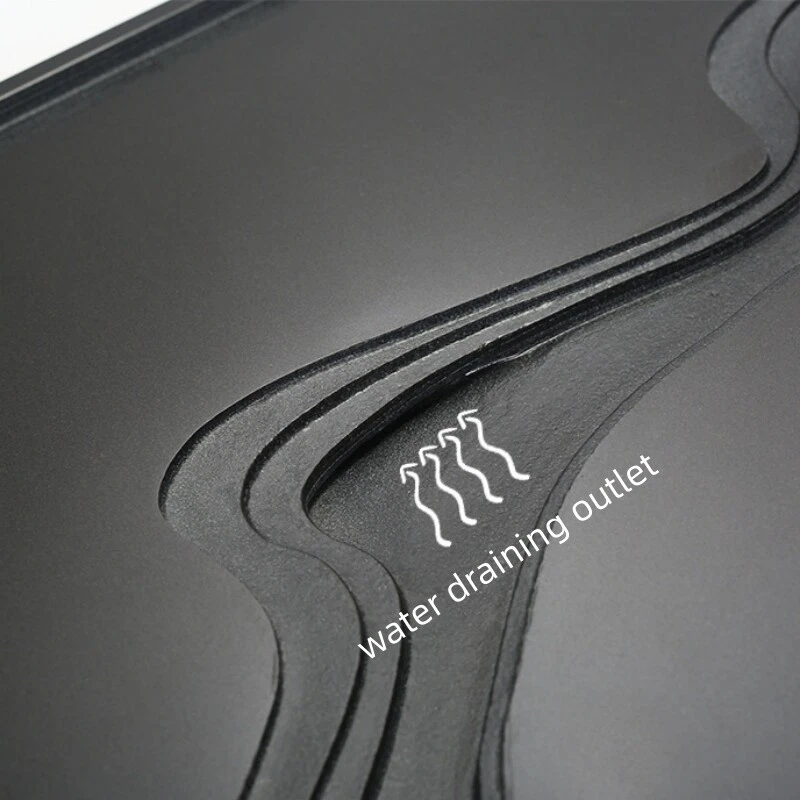 Chinese Tea Tray Black Stone Heavy Tea Table For Tea Set Multi Size Serving Tray - Image 3 of 4