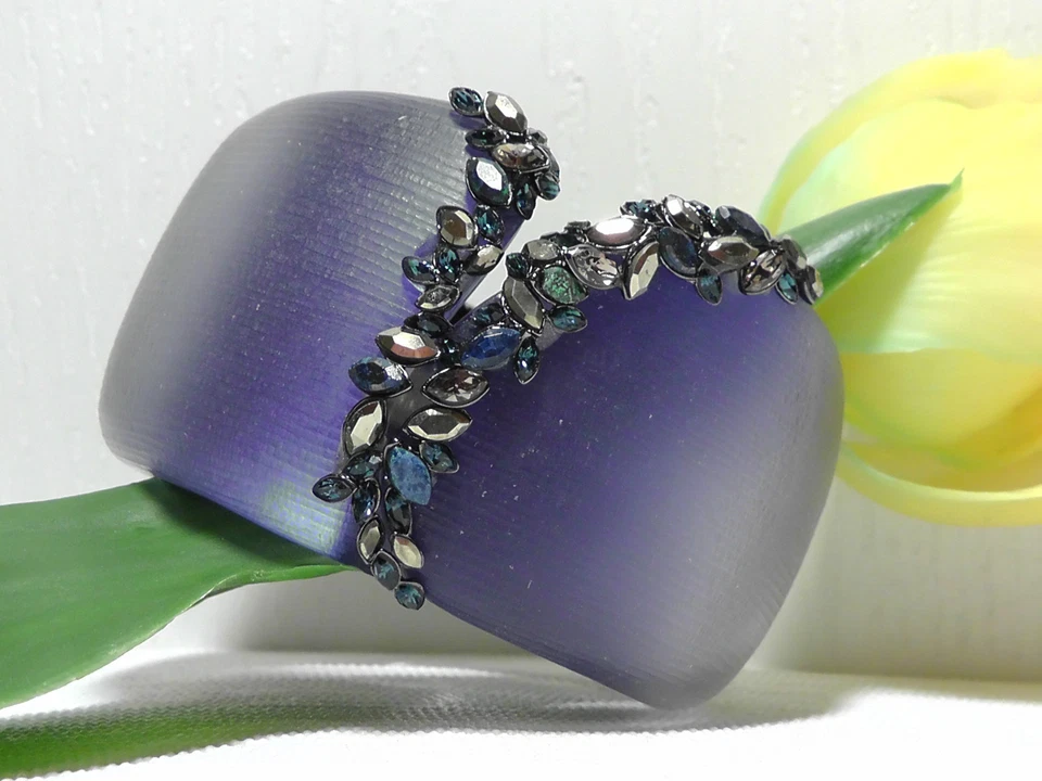 NOVA Pulseira de Joias Semipreciosas Alexis Bittar Ultramarine Lucite