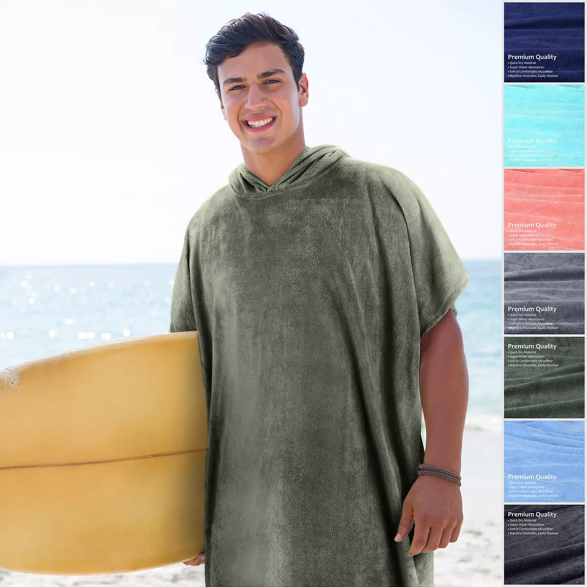 Hooded surf clearance poncho