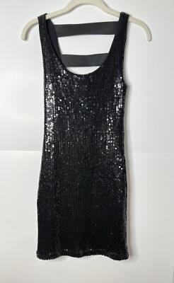MONTEAU WOMEN BLACK SEQUIN DRESS STRAPPY BACK SEXY DRESS Size S | eBay MONTEAU WOMEN BLACK SEQUIN DRESS STRAPPY BACK SEXY DRESS Size S | eBay