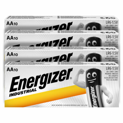 40 x Energizer AA batteries Industrial 1.5V LR6 MN1500 EN91 AM3 MIGNON