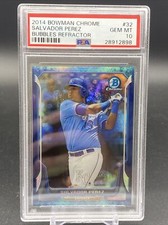 2014 Bowman Chrome Salvador Perez Bubbles Refractor /99 Royals PSA 10 GEM MINT