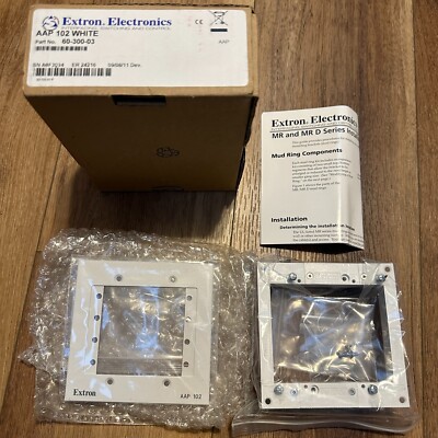 Extron AAP 102 White Two-Gang AAP Mounting Frame 60-300-03 New in Box 