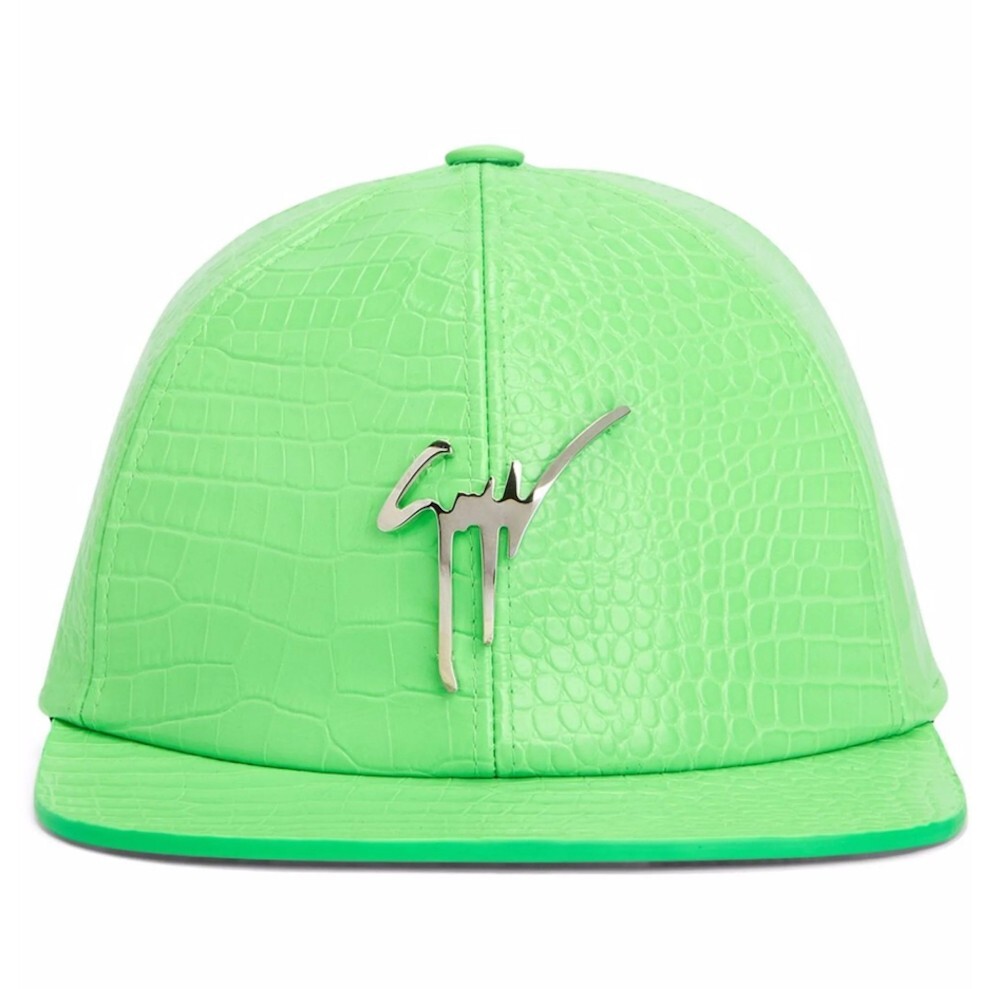 GIUSEPPE ZANOTTI COHEN SIGNATURE LEATHER BASEBALL CAP 