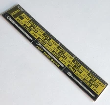 Vintage AMERICAN PAMCOR Lenticular 6" Ruler Decimal Fraction 1950s USA